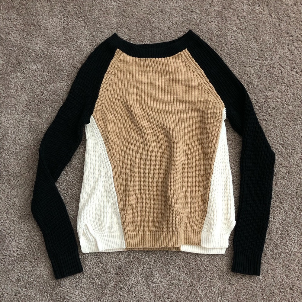 Express Knit Colorblock Sweater